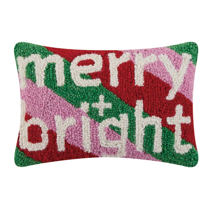 Merry & Bright Hook Pillow