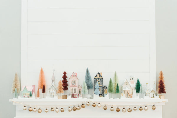 Candy Cane Glitter Holiday Bungalow