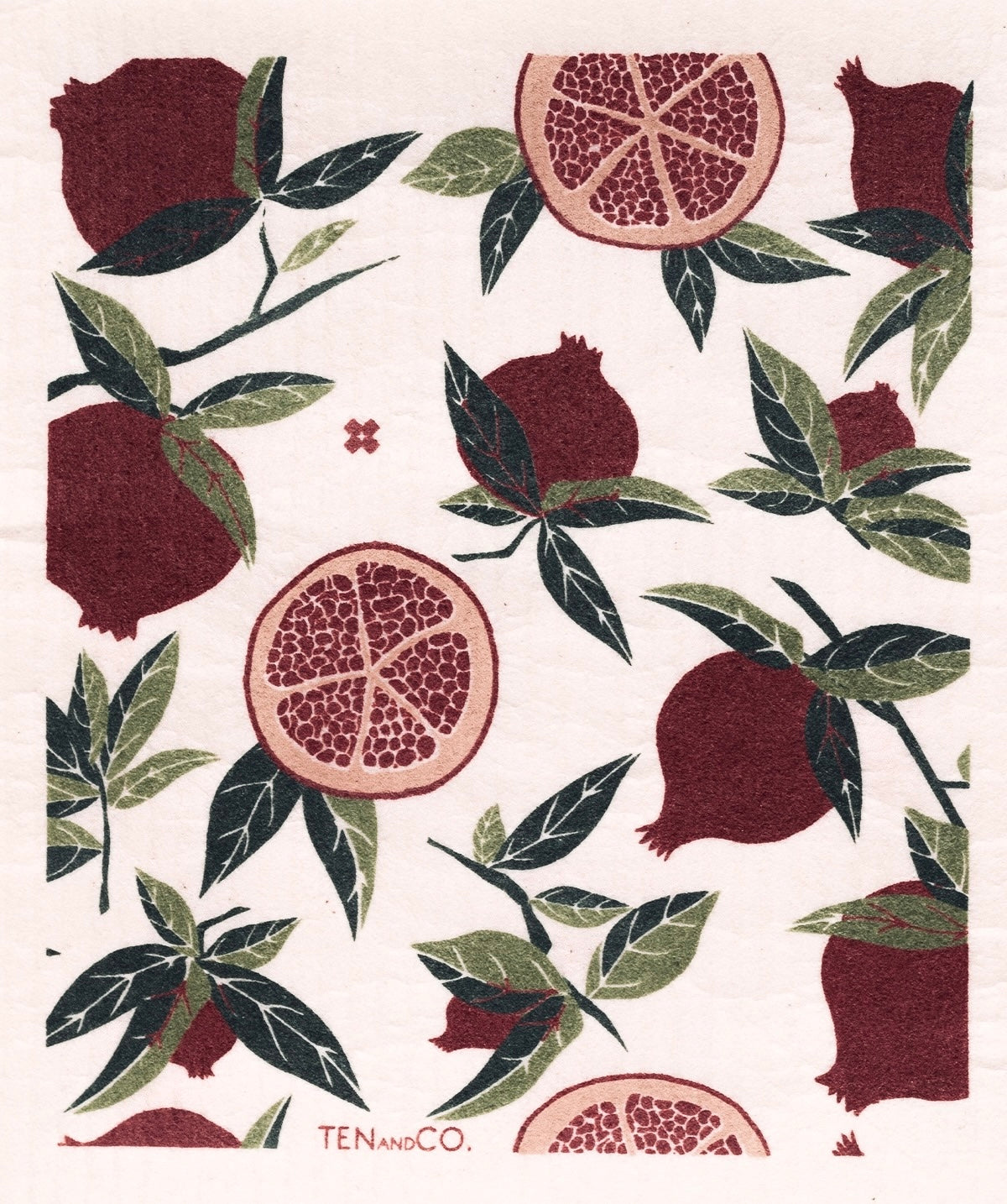 Pomegranate- Swedish Dishcloth