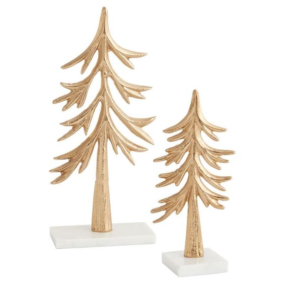 Gold Metal Trees (Medium + Large)