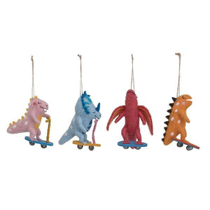 Dinosaur on Wheels Ornament