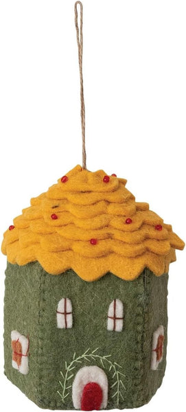 Handmade Wool Felt House Ornament