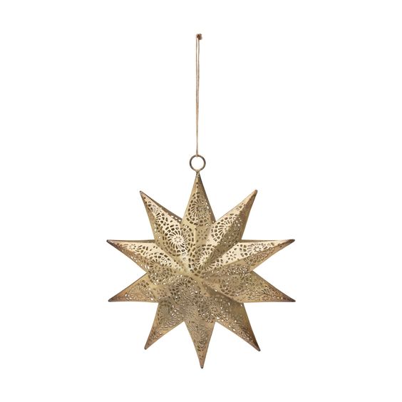 Large Brass Star Ornament