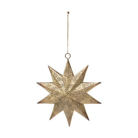 Large Brass Star Ornament