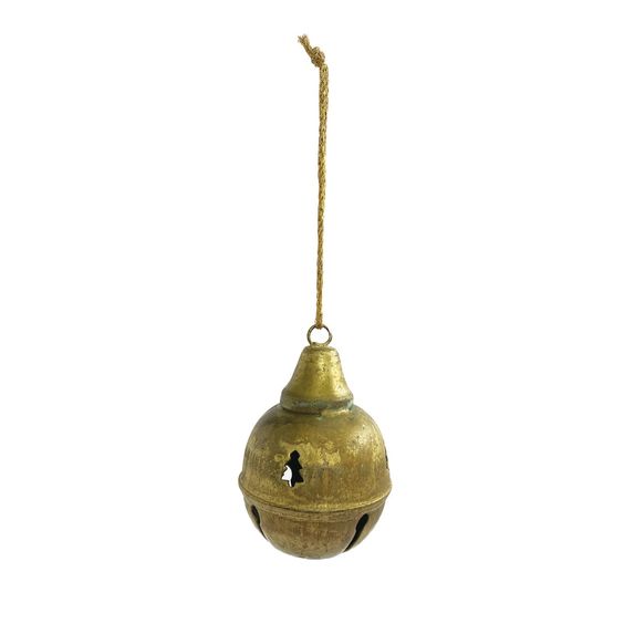 Metal Bell Ornament with Tree Cut-Out