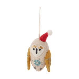 Felt Owl Ornament