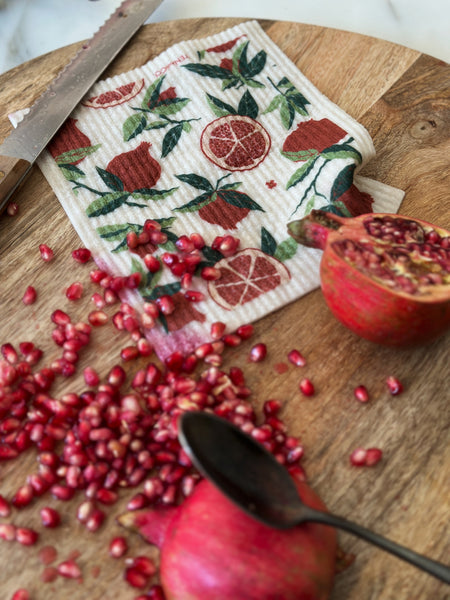 Pomegranate- Swedish Dishcloth