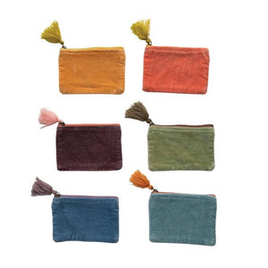 Small Velvet Pouch with Tassel (6 Colors)