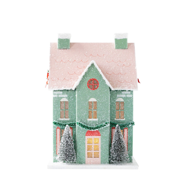 Village Green Mansion Mini Glitter House