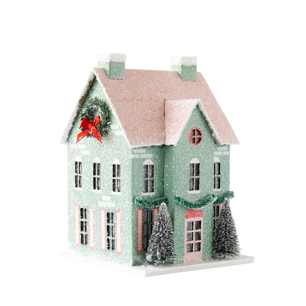 Village Green Mansion Mini Glitter House