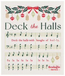 Deck The Halls -  Swedish Dishcloth