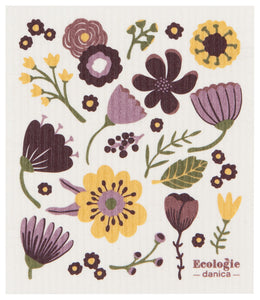 Purple Flora - Swedish Dishcloth